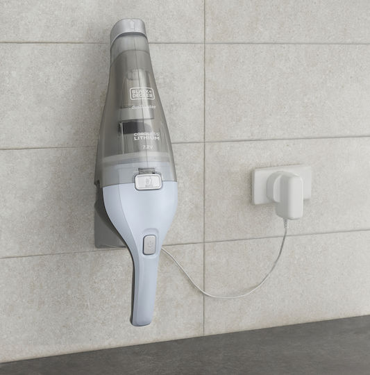Black & Decker NVC215W Επαναφορτιζόμενο Σκουπάκι Χειρός 7.2V Ασημί - Image 4