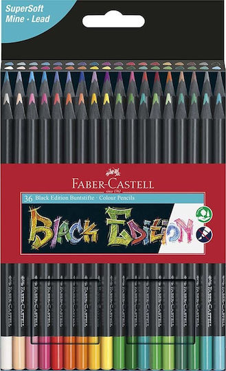 Faber-Castell Black Edition Ξυλομπογιές Σετ 24 χρώματα 116424 - Image 7