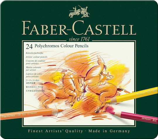 Faber-Castell Polychromos Ξυλομπογιές Σετ 24 χρώματα 110024 - Image 3