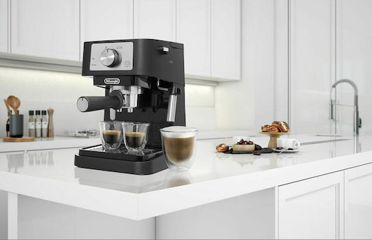 De'Longhi Stilosa Μηχανή Espresso 1100W Πίεσης 15bar Μαύρη - Image 8