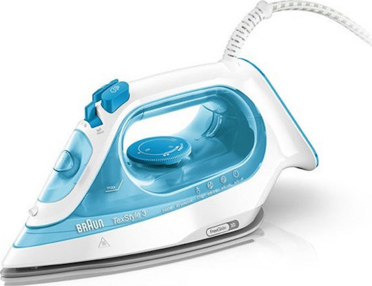 Braun TexStyle 3 SI 3053 Σίδερο Ατμού 2400W με Κεραμική Πλάκα και Συνεχόμενη Παροχή 45gr/min