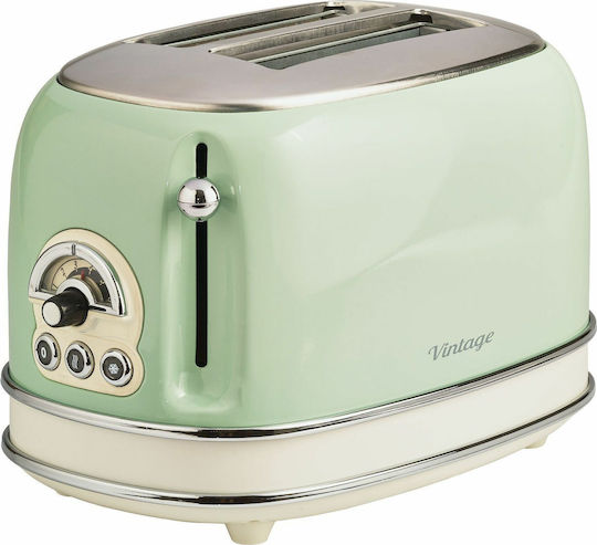 Ariete Vintage 00C015504AR0 Φρυγανιέρα 2 Θέσεων 810W Πράσινη