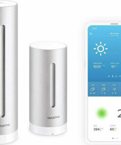 Netatmo Weather Station NWS01-EC Ασύρματος Μετεωρολογικός Σταθμός Ψηφιακός Επιτραπέζιος Ασημί
