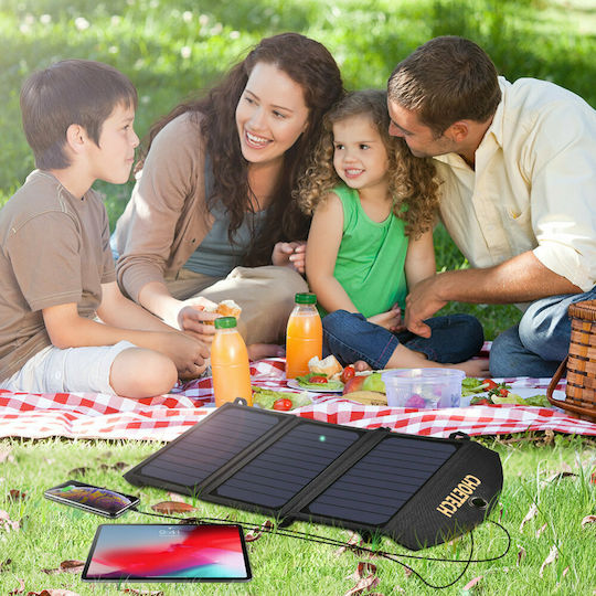 Choetech SC001 Αναδιπλούμενος Ηλιακός Φορτιστής Φορητών Συσκευών 19W 5V με σύνδεση USB (SC001) - Image 9
