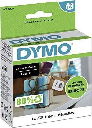 Dymo S0929120 750 Αυτοκόλλητες Ετικέτες σε Ρολό για Εκτυπωτή Ετικετών 25x25mm - Image 7