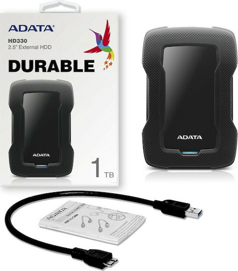 Adata HD330 USB 3.1 Εξωτερικός HDD 1TB 2.5" Μαύρο - Image 5