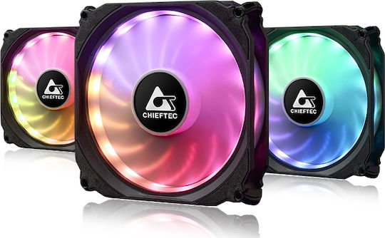 Chieftec CF-3012 RGB Case Fan 120mm με Σύνδεση 6-Pin 3τμχ - Image 5