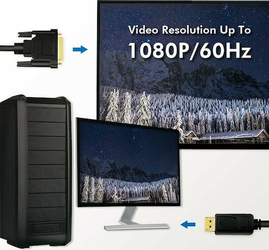 LogiLink Cable DVI-D male - DisplayPort male 3m (CV0132) - Image 5