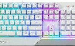 MSI Vigor GK30 Combo Σετ Gaming Πληκτρολόγιο με RGB φωτισμό & Ποντίκι (Αγγλικό US) Λευκό