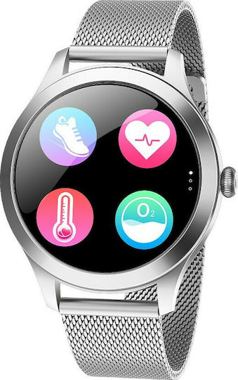 MaxCom Fit FW42 40mm Smartwatch με Παλμογράφο (Ασημί) - Image 9