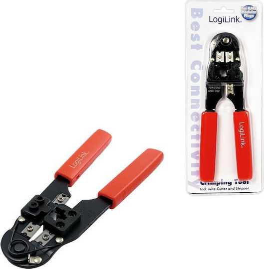LogiLink Πρέσα Ακροδεκτών Δικτύου RJ45 με Απογυμνωτή (Μήκος 190mm) WZ0004 - Image 3
