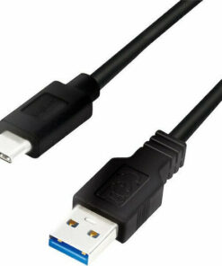 LogiLink USB 3.2 Cable USB-C male - USB-A 15W Μαύρο 0.15m CU0166
