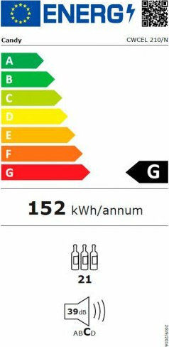 Candy Συντηρητής Κρασιών 21 Φιαλών CWCEL 210 N - Image 17