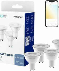 Yeelight Smart Λάμπες YLDP004 LED 4.8W για Ντουί GU10 Θερμό Λευκό 350lm Dimmable 4τμχ YLDP004