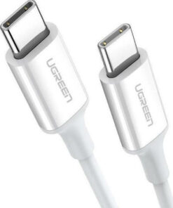 Ugreen US264 USB 2.0 Cable USB-C male - USB-C 60W Λευκό 0.5m (60517)