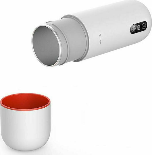 Deerma Μπουκάλι Θερμός Ανοξείδωτο BPA Free 350ml Λευκό με Καπάκι-Κύπελλο 9788291 DR035S - Image 4