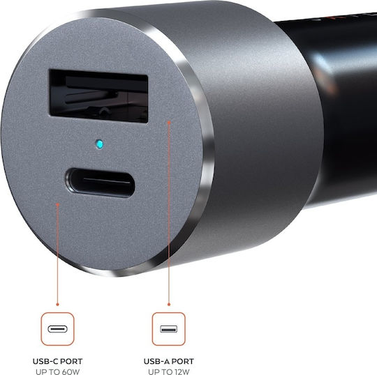 Satechi Φορτιστής Αυτοκινήτου 72W 3A με Θύρες: 1xUSB 1xType-C Μαύρος ST-TCPDCCM - Image 7