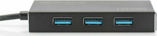 Digitus USB 3.0 Hub 4 Θυρών με σύνδεση USB-A (DA-70240-1) - Image 5