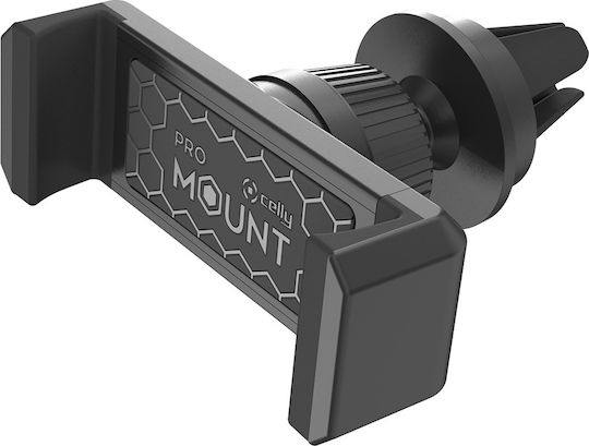 Celly AirVent Holder Βάση Κινητού Αυτοκινήτου 6.5" - 6.5" με Ρυθμιζόμενα Άγκιστρα Μαύρη
