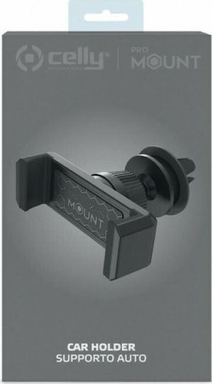Celly AirVent Holder Βάση Κινητού Αυτοκινήτου 6.5" - 6.5" με Ρυθμιζόμενα Άγκιστρα Μαύρη - Image 4