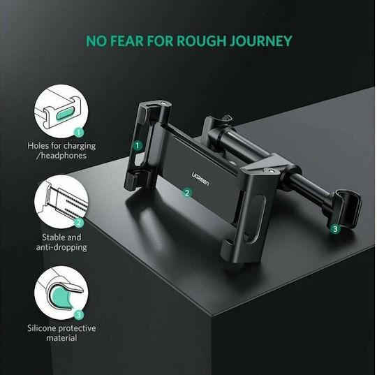 Ugreen Βάση Κινητού & Tablet Αυτοκινήτου 4.7" - 12.9" με Ρυθμιζόμενα Άγκιστρα Μαύρη 60108 - Image 2