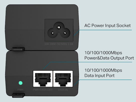 TP-LINK TL-POE160S v1 PoE+ Injector - Image 3