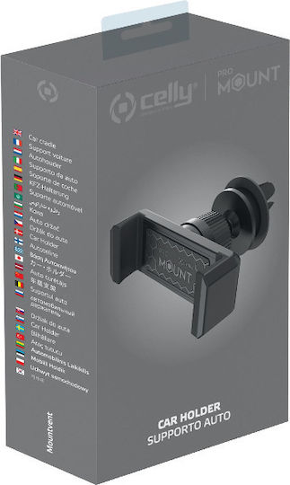 Celly AirVent Holder Βάση Κινητού Αυτοκινήτου 6.5" - 6.5" με Ρυθμιζόμενα Άγκιστρα Μαύρη - Image 6