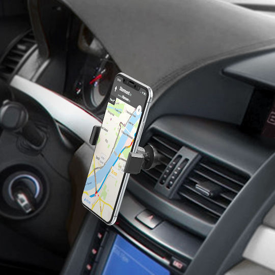 Celly AirVent Holder Βάση Κινητού Αυτοκινήτου 6.5" - 6.5" με Ρυθμιζόμενα Άγκιστρα Μαύρη - Image 5