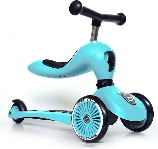Scoot & Ride Παιδικό Πατίνι Ηighwaykick 1 Τρίτροχο με Κάθισμα για 1-5 Ετών Γαλάζιο 96352