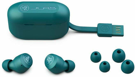 Jlab GO Air Pop In-ear Bluetooth Handsfree Ακουστικά με Αντοχή στον Ιδρώτα και Θήκη Φόρτισης Teal - Image 4