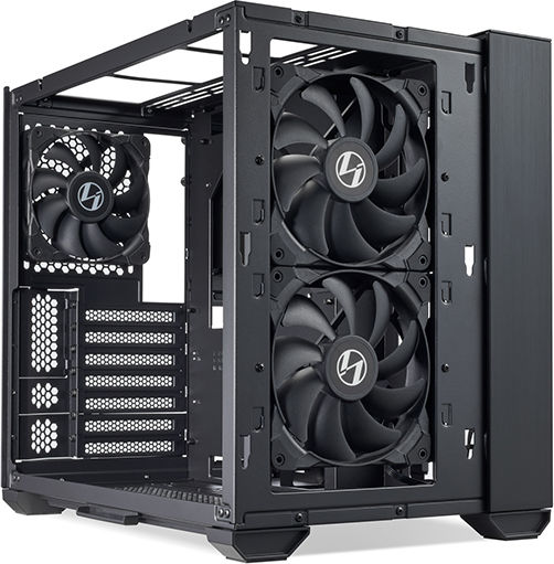 Lian Li O11 Air Mini Gaming Midi Tower Κουτί Υπολογιστή με Πλαϊνό Παράθυρο Μαύρο - Image 3