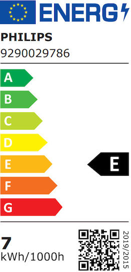 Philips Λάμπα LED 7W 114mm για Ντουί E14 Θερμό Λευκό 806lm 929002978655 - Image 3