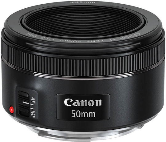 Canon Full Frame Φωτογραφικός Φακός EF 50mm f/1.8 STM Σταθερός για Canon EF Mount Μαύρος