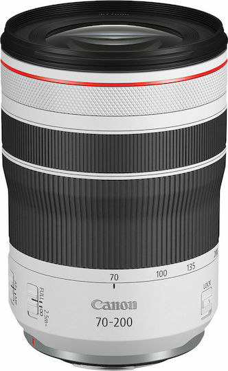 Canon Full Frame Φωτογραφικός Φακός 70-200mm f/4L IS USM Tele Zoom για Canon RF Mount Λευκός