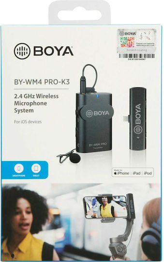 Boya BY-WM4 Pro K3 Σετ Ασύρματο Δυναμικό Μικρόφωνο Πέτου, Clip On, Ζώνης Δημοσιογραφικό - Image 11
