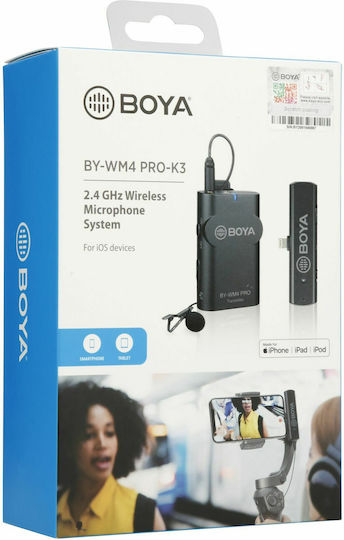 Boya BY-WM4 Pro K3 Σετ Ασύρματο Δυναμικό Μικρόφωνο Πέτου, Clip On, Ζώνης Δημοσιογραφικό - Image 12