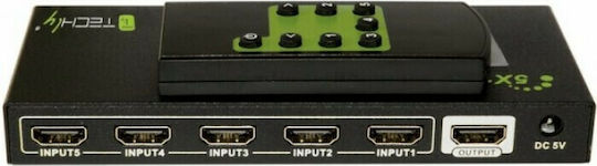 Techly IDATA HDMI-4K51 HDMI Switch IDATA HDMI-4K51 - Image 3