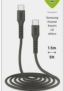 SBS USB 2.0 Cable USB-C male - USB-C male Μαύρο 1.5m