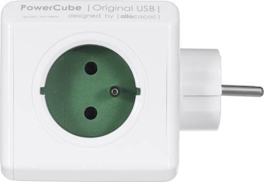 Allocacoc PowerCube 4 Θέσεων με 2 USB-A 2202GN/FROUPC - Image 3