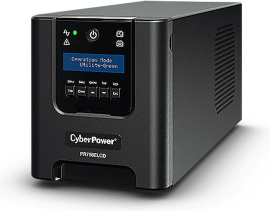CyberPower PR750ELCD UPS Line-Interactive 750VA 675W με 6 IEC Πρίζες - Image 6