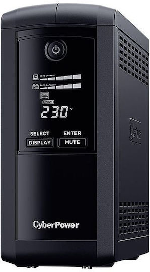 CyberPower VP700EILCD UPS Line-Interactive 700VA 390W με 6 IEC Πρίζες - Image 3