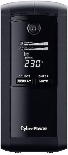CyberPower VP700EILCD UPS Line-Interactive 700VA 390W με 6 IEC Πρίζες - Image 4