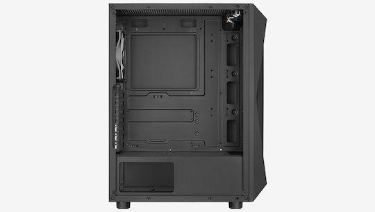 Aerocool Falcon-A-BK-V1 Gaming Midi Tower Κουτί Υπολογιστή με Πλαϊνό Παράθυρο και RGB Φωτισμό Μαύρο - Image 4