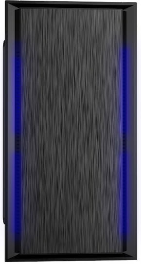 Gembird Fornax 960B Gaming Midi Tower Κουτί Υπολογιστή με Πλαϊνό Παράθυρο Blue LED Fans - Image 2