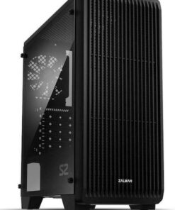Zalman S2 Gaming Midi Tower Κουτί Υπολογιστή με Πλαϊνό Παράθυρο Μαύρο