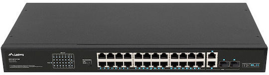 Lanberg Unmanaged L2 PoE+ Switch με 24 Θύρες Gigabit (1Gbps) Ethernet και 2 SFP Θύρες - Image 5