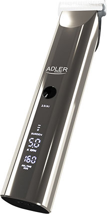 Adler Επαναφορτιζόμενη Κουρευτική Μηχανή Ασημί AD 2834 - Image 3