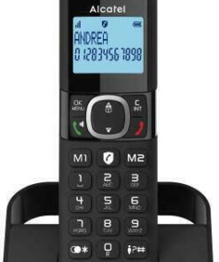 Alcatel F860 Ασύρματο Τηλέφωνο με Ελληνικό Μενού Μαύρο