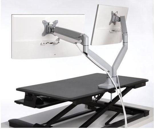 Kensington SmartFit One-Touch Βάση Γραφείου για 2 Οθόνες έως 32" με Βραχίονα Ασημί - Image 5