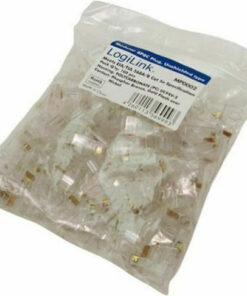 LogiLink MP0002 Βύσμα RJ-45 male Cat5e 100τμχ Λευκό